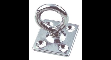 Marinetech Warteloog 8mm met rechthoekige grondplaat 40x50 mm