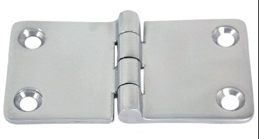 Marinetech Scharnier 38x38 mm afmetingen l x b x dikte: 38x38x2mm