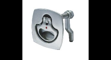 Marinetech Luikring met Slot 63x63 Inbouw, Rechthoekig