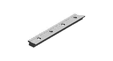 Marinetech 8800025 150 Genuarail blank geanodiseerd 25x1500mm