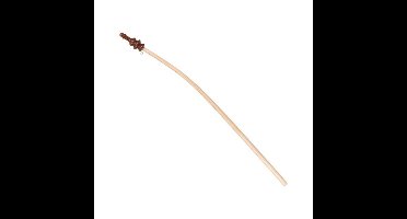 MW Vlaggenstok hout gebogen met luxe knop 150 cm essen