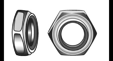 Marinetech Din985 M3 zelfborgende moer M3 (6suks)