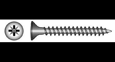 Marinetech 91005460 60 Spaanplaatschroef PK/PZD 6.0x60 (2stk)