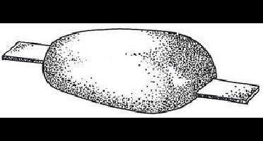 Plastimo Anode 1.3kg Half-ei en strip 290x80x30mm