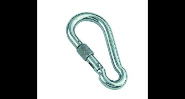 Marinetech 814594410 100 Karabijnhaak met Borgsluiting 10x100 mm BL: 1400kg