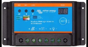 Victron BlueSolar PWM-Light 12/24V-5A laadregelaar