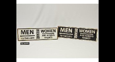 Van Manen Tekstbord Men/Women