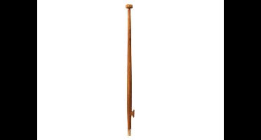 Talamex Vlaggenstok teak recht met knop 90 cm RVS huls