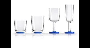 Palm Scheepsservies Marc Newson Waterglazen set 6 stuks blauw