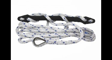Seilflechter Landvast met veer & oog 12 mm 4 meter (30 cm oogsplits)