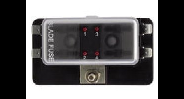 Talamex Zekeringhouder Vlaksteek voor 6 zekeringen max.uit 30Amp.