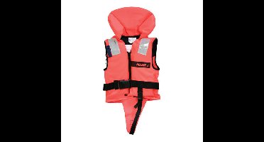 Lalizas Reddingsvest 100N kinder oranje met kruisband, junior (30-40 kg)