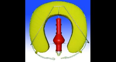 Seilflechter Hoefijzerboeiset hoefijzer met RVS houder en reddingslicht