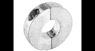Talamex Schroefas anode plat 0.1 kg, 28 mm as diameter