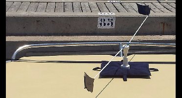 StopGull Air Zandzak support zeildoekenzak met gewicht van 4 kg vulling