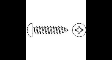Marinetech Plaatschroef 2.9x25 CK/KK 2.9x13 15stuks DIN7981