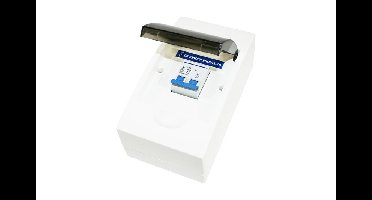 Haba Zekeringkast 4-module met dubbelpolig zekeringautomaat 10A