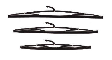 Talamex Ruitenwisserblad 406 mm RVS met 7 mm bladaansluiting