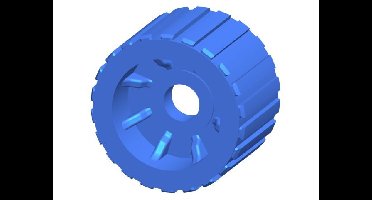 Talamex Geleiderol 70 mm met doorsnee van 110 mm en asØ 25,5 mm