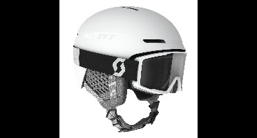 Scott Track Plus + Factor Pro Skihelm met Skibril Set - Wit, 55-59 cm