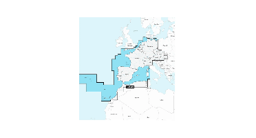 Garmin Navionics+ NSEU646L Europa, Midden en West Waterkaarten