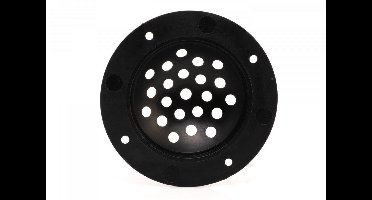 TruDesign Schoepje Rond 1 1/4 inch Afdekmaat 1 1/4 inch of kleiner kunststof zwart