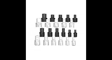 TruDesign Slangpilaar 1 3/4 inch BSP binnendraad met 38 mm slangtule wit kunststof