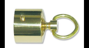 Seilflechter Touw Eindkap 30 mm met ring voor handrailing/trapleuning touw messing