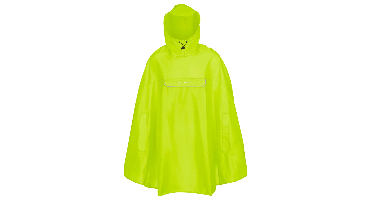 Vaude Valdipino regenponcho unisex neon geel, M