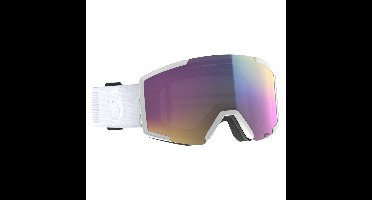 Scott Shield Skibril - Wit/Chroom