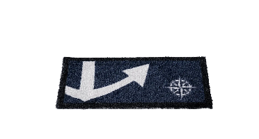 ARC Scheepsmat Anker 55x25 cm - Navy