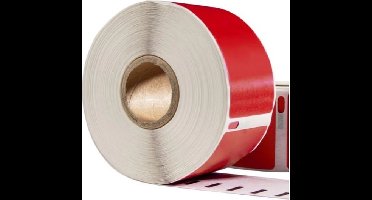 Huismerk Label Tape voor Dymo 99012 | 89 x 36 mm | S0722400 - Rood - 260 Etiketten per Rol - 1 Rol