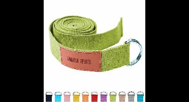 Yoga riem 260 x 3,8 cm Groen
