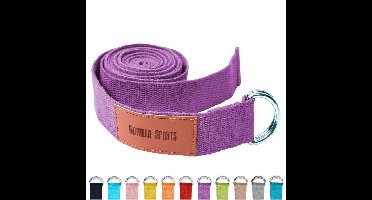 Yoga riem 260 x 3,8 cm Paars