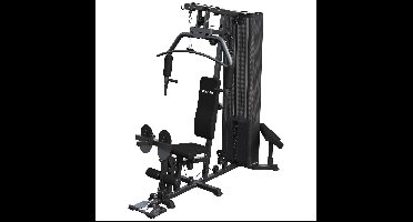 Krachtstation incl. 76,5 kg gewichten