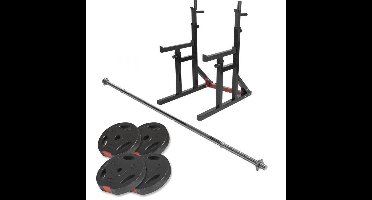 Multi Squat Rack met 40 kg Set gripper kunststof - 30 mm