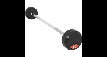 Vaste Halterstang 25 kg Rubber