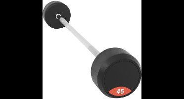 Vaste Halterstang 45 kg Rubber