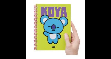 BT21 Heart A5 Spring Notebook - KOYA