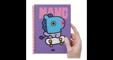 BT21 Heart A5 Spring Notebook - MANG