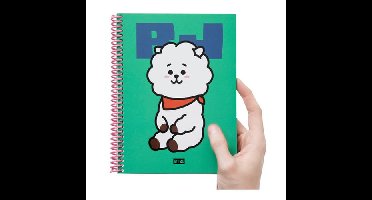 BT21 Heart A5 Spring Notebook - RJ