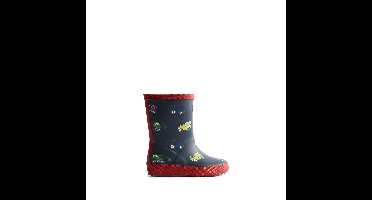 Hunter Regenlaarzen Unisex - Kids First Construction Print Boots Blauw 29
