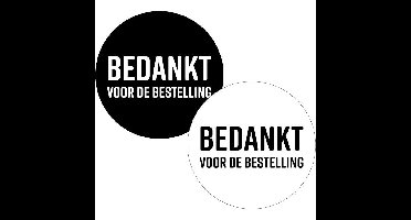 KP etiket "Bedankt voor de bestelling", diameter 40 mm, 2 varianten, rol van 250 stuks