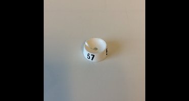 MB wit/zwart 57 voor op kledinghanger