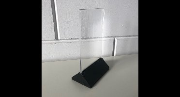Menustandaard A6 zwart voetje