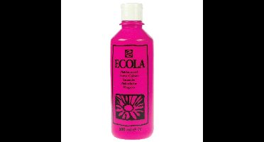 Talens Ecola plakkaatverf flacon van 500 ml, tyrisch roze (magenta)