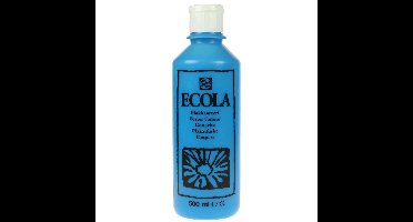 Talens Ecola plakkaatverf flacon van 500 ml, lichtblauw