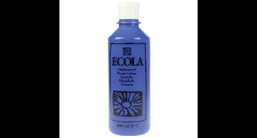 Talens Ecola plakkaatverf flacon van 500 ml, donkerblauw