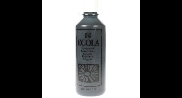 Talens Ecola plakkaatverf flacon van 500 ml, zwart