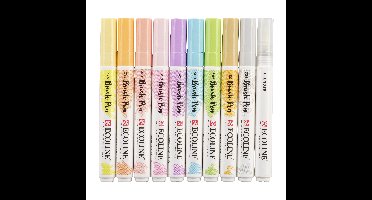Brushpen talens ecoline set 10 stuks pastel